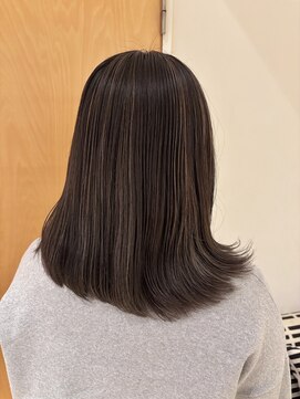 オーガニックエコ 川越(organic+eco) 30代40代大人かっこいいコントラストハイライト×グレージュ