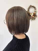 ジェムヘアスタジオ 湘南平塚南口店(Gem Hair Studio)&nbsp;ストレートボブ×ミルクティーカラー【Gem 神原】