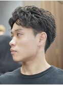 佐賀センタパートニュアンスパーマツーブロックメンズパーマ