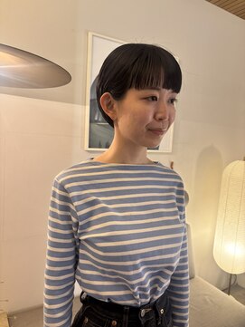 カシ 中目黒(CASI) ボブヘアカラー / ボブヘア / 地毛風カラー/前髪カット