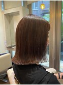 白髪ぼかしハイライト×透明感ベージュ