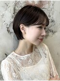 《岩田莉奈》地毛風縮毛矯正美髪髪質改善ショートボブ　新宿