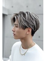 アポロ 横浜駅店(apollo)&nbsp;メンズバレイヤージュ/ホワイトグレージュ/レイヤーカット