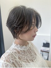 ヘアクリエイト エクセル美容室(Hair Create EXCEL) 前髪に透け感のあるニュアンスショート