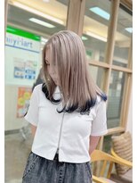 チェレ アズーリ 狭山店(Chere azuri)&nbsp;ミルクティーベージュ・裾・エンドカラー・ワンカールレイヤー