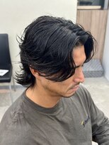 スウェル 稲毛店(Swell)&nbsp;MEN’S HAIR/ブルーブラック/フェザーパーマ/稲毛駅