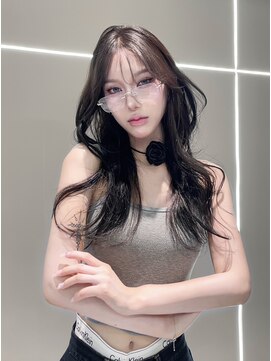 《LUNA》グレージュ/ワンホンヘア/くびれ巻き/レイヤー