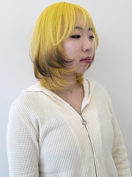 ココ 原宿(KOKO) 大人ガーリー似合わせカットミディアムレイヤーカット黒髪