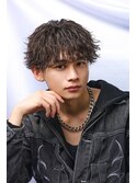ツイストシャドウパーマ×ラウンドマッシュ