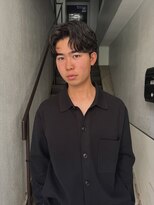 パーク(PAAQ)&nbsp;フェザーパーマニュアンスパーマセンターパートメンズカット