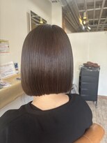 ヘアープロデュース ジェネシス(hair produce genesis) <genesis>髪質改善・ミニボブ&ミルクティーグレージュ♪