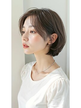 アーツ 茅ヶ崎(arts) ショートカット20代30代40代前髪あり面長丸顔ショートボブ