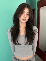 モルト 麻生(molt) ワンホンハイレイヤーカット 韓国ヘア