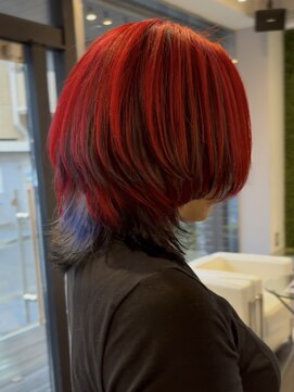 ヘアーアンドカラー ルジャルダン 葛西店(le jardin) 個性が溢れるオレンジの派手髪!!