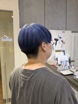 ナンバー ジェミカ 札幌(N° jemica) 刈り上げショート×ブルーバイオレット