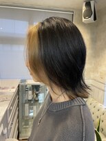 ヘアアンドメイク アリス(hair&make ALICE produce by COLT)&nbsp;レイヤーウルフ　フェイスフレーミング　インナーカラー