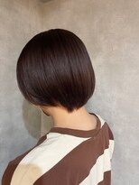 ピュアメンド 梅田(Pure Mend)&nbsp;ツヤサラ縮毛矯正×ダークパープルショートボブ