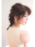 編み込みを編み込むダウンスタイル☆フィッシュボーン