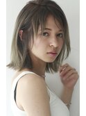 clan<ネイビーハイライト×ヴェールウェーブボブ>ダブルバング