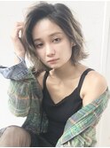 【sol.】バレイヤージュ×切りっぱなしボブ