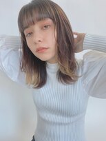 ルービック 枚方(Rubik's)&nbsp;小顔ウルフインナーカラーレイヤーボブ20代30代40代