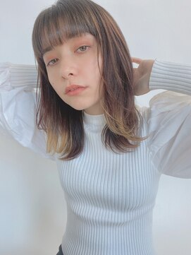 ルービック 枚方(Rubik's) 小顔ウルフインナーカラーレイヤーボブ20代30代40代