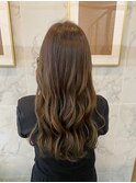 大人かわいい20代30代40代小顔ショコラベージュ１Zina船橋