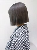 ストレートボブオリーブグレージュ_外ハネボブ_ba367201