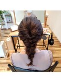 編みおろしヘアセット