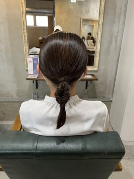 リエコー(RE'ECHO) ミディアムアレンジ/シンプルアレンジ/ポニーテール/編みおろし