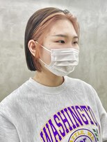 ソーコ 渋谷(SOCO)&nbsp;インナーカラーピンクベージュカラーケアブリーチダブルカラー