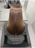 ブリーチなし透明感カラーベージュグレージュミディアム赤味消し