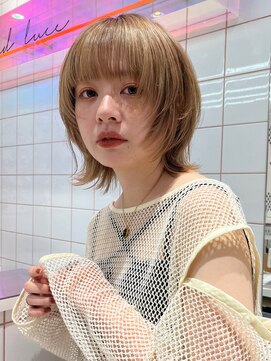 ロンドルーチェ 心斎橋(Lond luce) ダークアッシュ/ミディアムレイヤーカット［髪質改善/縮毛矯正］