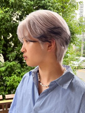 メゾンドイギー(MAISON de IGGY) シルバーカラー/ハンサムショート/エンドカラー/裾カラー