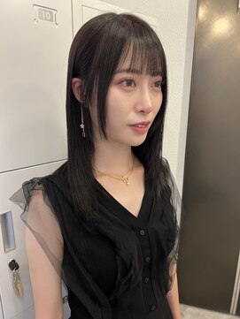 ボタン ハカタ(VOTAN hakata) 【ろみおStyle】ストレートでツヤ髪ヘアに