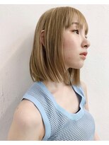 ウェイズトウキョウ 新宿店(Ways TOKYO)&nbsp;クールボブ　ハイトーンボブ　くびれボブ　ミニボブ　ベージュ