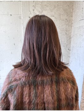 ペネロープ(Penelope) ミディアムレイヤー/ピンクモーヴ/イルミナカラー