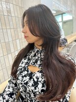 ロンドシェリ 仙台(Lond Cheri)&nbsp;美髪　ピンクブラウン　レイヤーカット　お顔周り　前髪　仙台