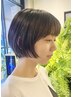 [平日限定]カット＋透明感カラー　￥13200→￥10000[女性限定/ショートボブ]