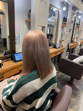 ロア 福岡天神本店(LORE) ダブルカラーベージュカラーケアブリーチカラーハイトーンカラー