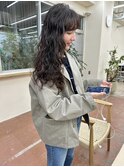 ロングパーマ外国人風パーマデジタルパーマセミロングボブパーマ