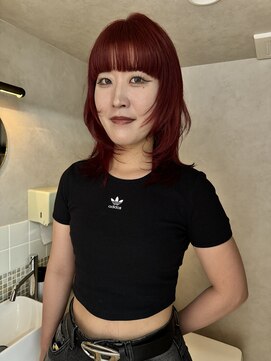 ネルケ 立川(nelke) ウルフカット　レイヤーカット　ロングウルフ　顔まわりレイヤー