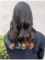 マノハル(MANOHARU)&nbsp;推し色エンドカラー　地毛はそのまま