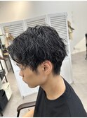 メンズカットツイストスパイラルパーマ波巻きパーマ