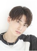 メンズパーマツイスパ波巻きスパイラルマッシュセンターパート