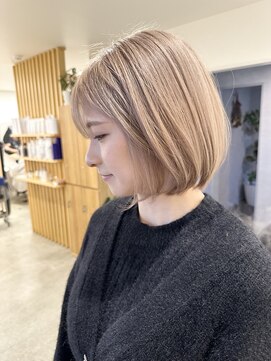 ハイク(HYKE) ミルクティベージュ/ハイトーンボブ