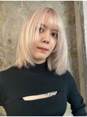 ミルクティーベージュダブルカラーグレージュカラーハイライト