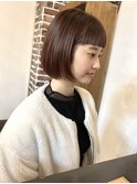 眉上ボブ