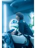 【頭と顔のトータルケア】カット+ヘッドスパ+シャンプ-+シェ-ビング+パック