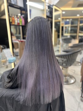 ラピス 渋谷本店(Lapis) バレイヤージュ/ホワイトラベンダーカラー/髪質改善/海外風